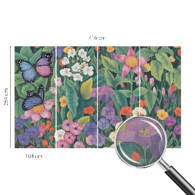 3D-Fototapete fürs Schlafzimmer Blumenexplosion