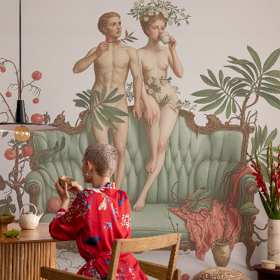 Vintage tapete Geheimnisvolle Eleganz