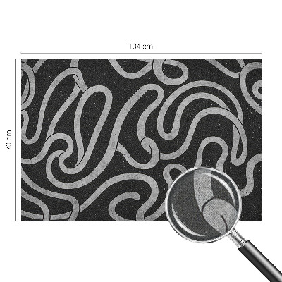 3D-Fototapete fürs Wohnzimmer Verdrehte Formen