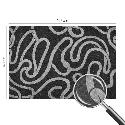 3D-Fototapete fürs Wohnzimmer Verdrehte Formen