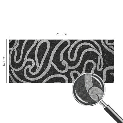 3D-Fototapete fürs Wohnzimmer Verdrehte Formen