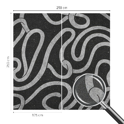 3D-Fototapete fürs Wohnzimmer Verdrehte Formen