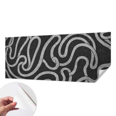 3D-Fototapete fürs Wohnzimmer Verdrehte Formen