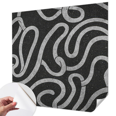 3D-Fototapete fürs Wohnzimmer Verdrehte Formen