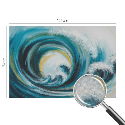 3D-Fototapete fürs Schlafzimmer Meereswelle