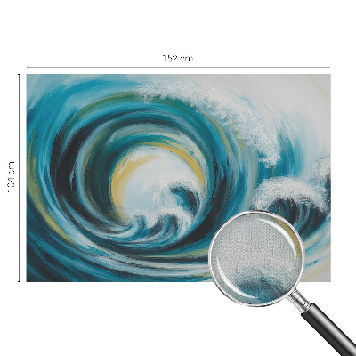 3D-Fototapete fürs Schlafzimmer Meereswelle