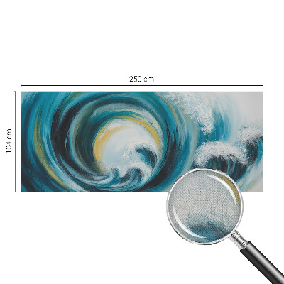 3D-Fototapete fürs Schlafzimmer Meereswelle