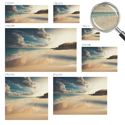 Moderne Fototapete nach Maß Sonnenküste