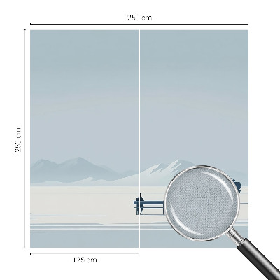 Motivtapete fürs Wohnzimmer Minimalistische Landschaft