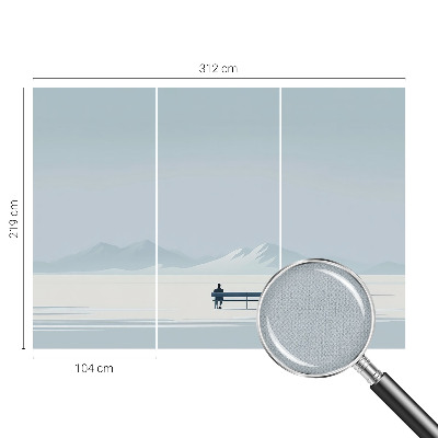 Motivtapete fürs Wohnzimmer Minimalistische Landschaft