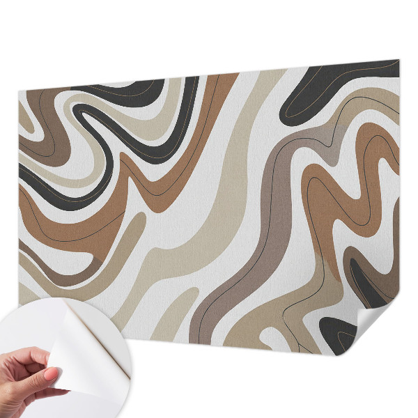 Selbstklebende Fototapete für die Wand Harmonische Wellen