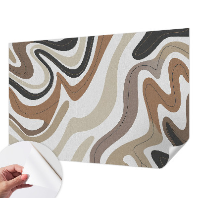 Selbstklebende Fototapete für die Wand Harmonische Wellen