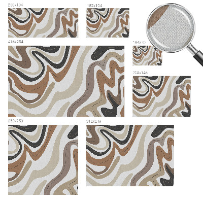 Selbstklebende Fototapete für die Wand Harmonische Wellen