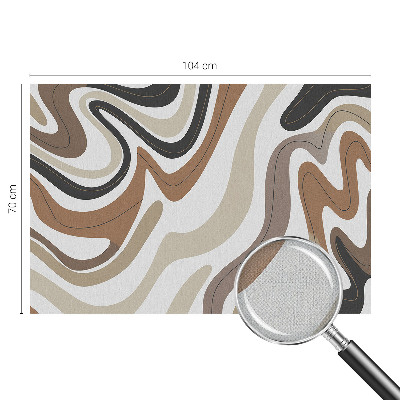 Selbstklebende Fototapete für die Wand Harmonische Wellen