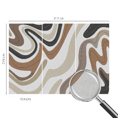 Selbstklebende Fototapete für die Wand Harmonische Wellen