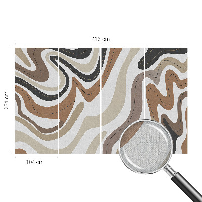 Selbstklebende Fototapete für die Wand Harmonische Wellen