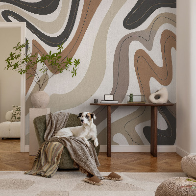 Selbstklebende Fototapete für die Wand Harmonische Wellen