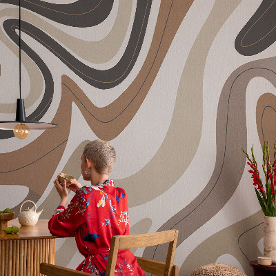 Selbstklebende Fototapete für die Wand Harmonische Wellen