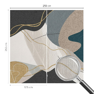 Motivtapete fürs Wohnzimmer Abstrakte Formen