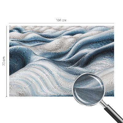 Fototapete in 3D-Optik Sanfte Wellen