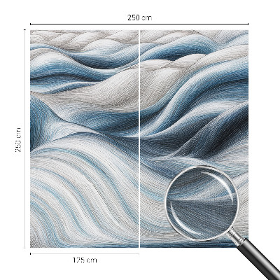 Fototapete in 3D-Optik Sanfte Wellen