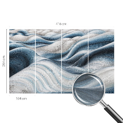 Fototapete in 3D-Optik Sanfte Wellen