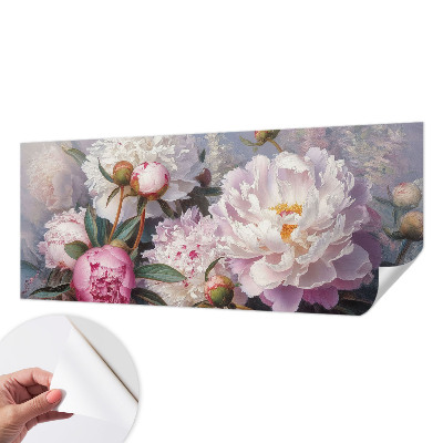 3D-Fototapete fürs Schlafzimmer Pfingstrosenstrauß