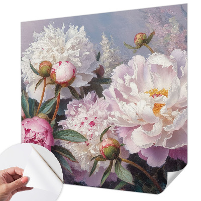 3D-Fototapete fürs Schlafzimmer Pfingstrosenstrauß