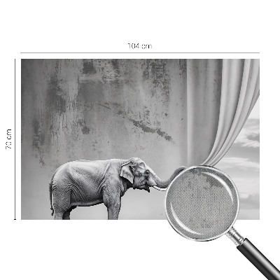 Selbstklebende Fototapete Surrealistischer Elefant