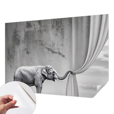 Selbstklebende Fototapete Surrealistischer Elefant