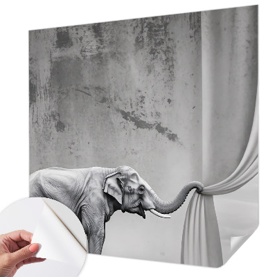 Selbstklebende Fototapete Surrealistischer Elefant