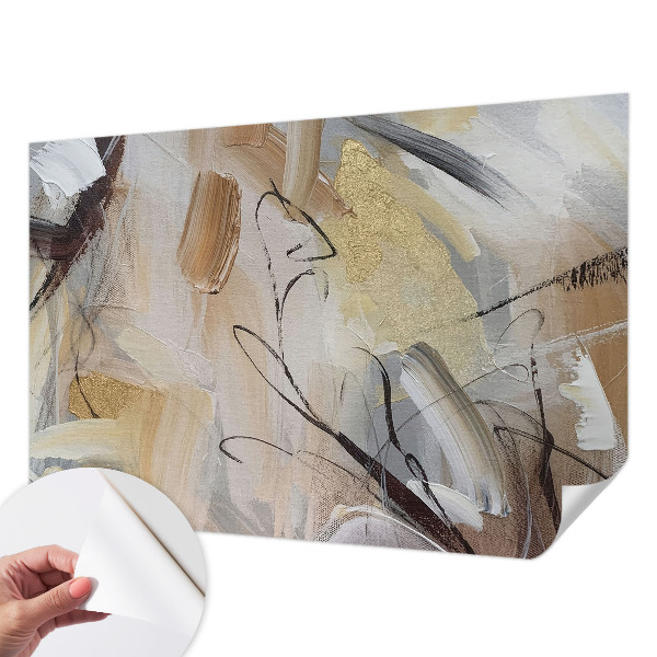 Selbstklebende Fototapete fürs Wohnzimmer Abstrakte Komposition