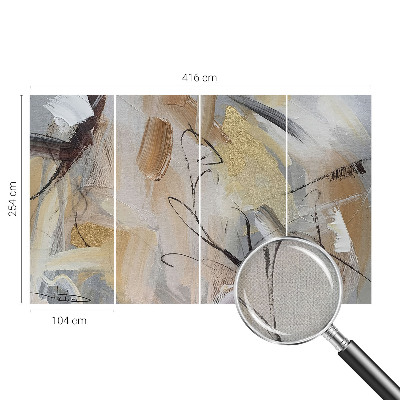 Selbstklebende Fototapete fürs Wohnzimmer Abstrakte Komposition