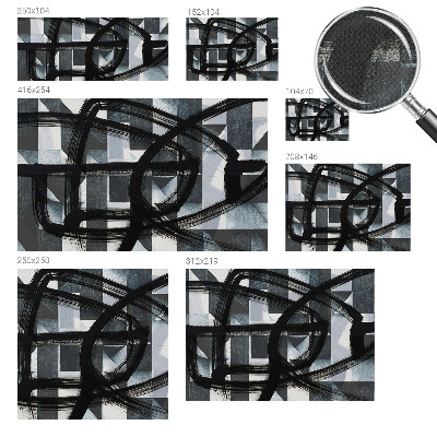 Selbstklebende Fototapete fürs Schlafzimmer Ausdrucksstarke Geometrie