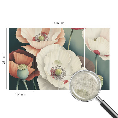 3D-Fototapete Blumenschönheit