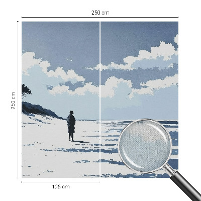 Fototapete in 3D-Optik Stille am Strand