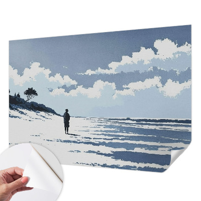 Fototapete in 3D-Optik Stille am Strand