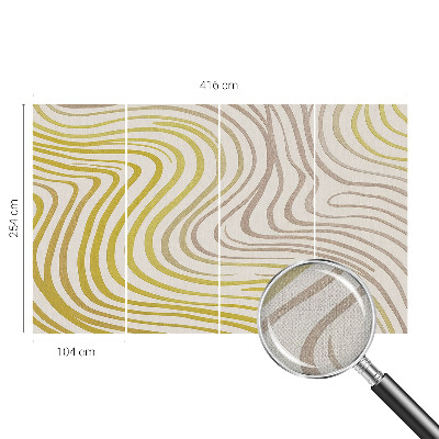 3D-Fototapete fürs Wohnzimmer Flüssige Eleganz