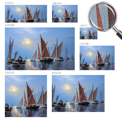 Motivtapete fürs Wohnzimmer Segelabenteuer