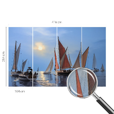 Motivtapete fürs Wohnzimmer Segelabenteuer