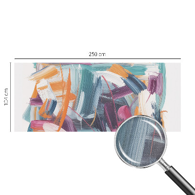 Selbstklebende Fototapete fürs Kinderzimmer Energetische Striche