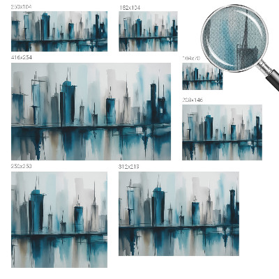 Selbstklebende Fototapete fürs Schlafzimmer Stadtlandschaften