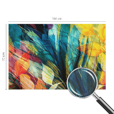 3D-Fototapete fürs Schlafzimmer Abstrakte Blätter