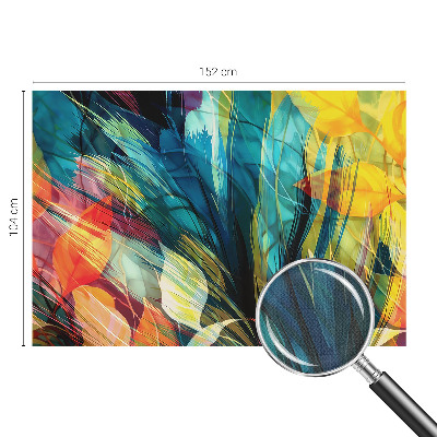 3D-Fototapete fürs Schlafzimmer Abstrakte Blätter