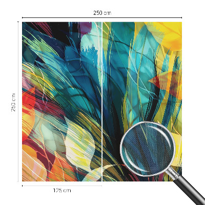 3D-Fototapete fürs Schlafzimmer Abstrakte Blätter