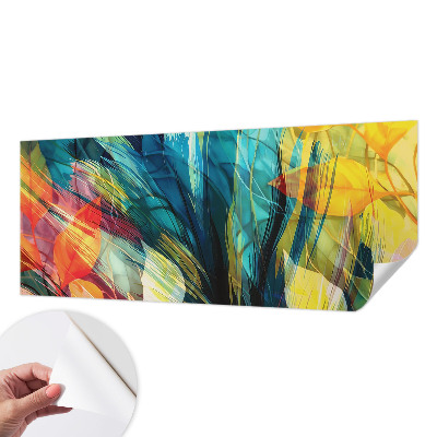 3D-Fototapete fürs Schlafzimmer Abstrakte Blätter