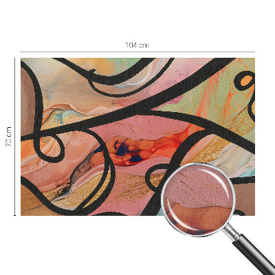 3D-Fototapete Farbenfrohe Bewegung