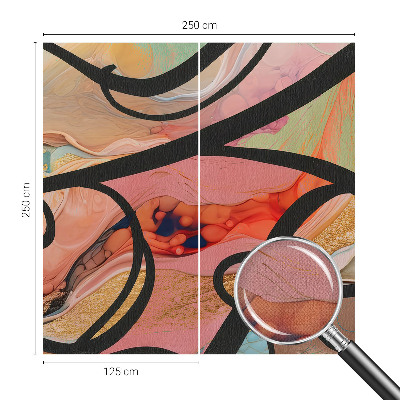 3D-Fototapete Farbenfrohe Bewegung