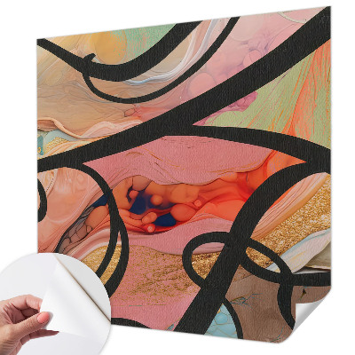 3D-Fototapete Farbenfrohe Bewegung