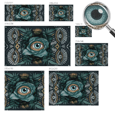 Motivtapete fürs Wohnzimmer Blütenauge